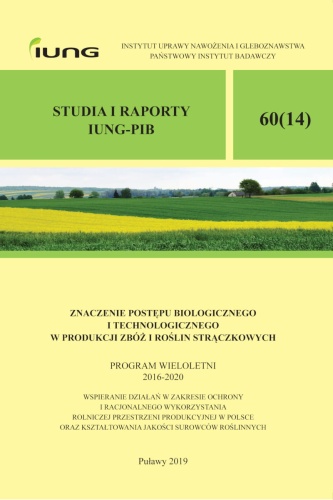 Studia i Raporty IUNG-PIB Nr 60 - OKŁADKA
