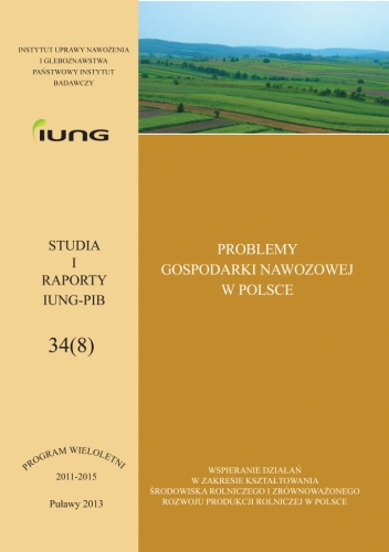 PROBLEMY GOSPODARKI NAWOZOWEJ W POLSCE - Okładka