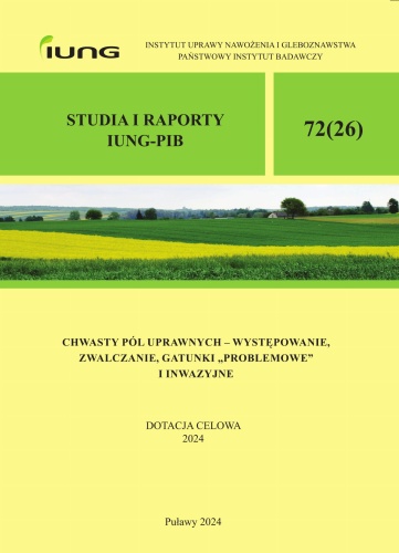 CHWASTY PÓL UPRAWNYCH – WYSTĘPOWANIE, ZWALCZANIE, GATUNKI „PROBLEMOWE” I INWAZYJNE - okładka
